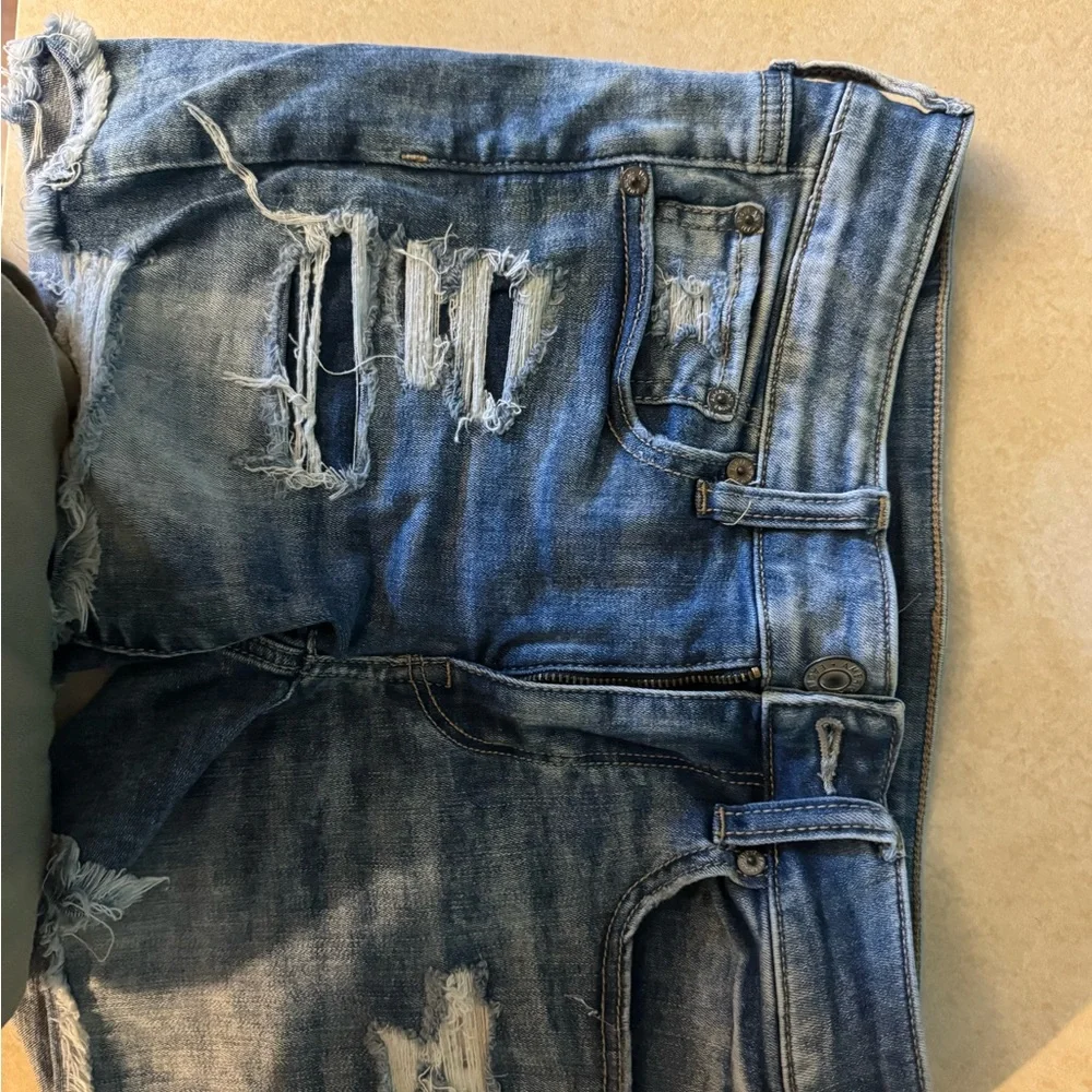All American eagle jean shorts!